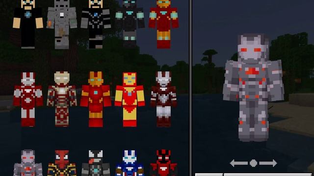 minecraft pocket edition Iron Man: Hall of Armour skin pack updated смотреть онлайн