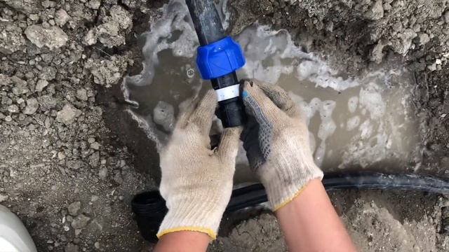 Как правильно соединить фитинги ПНД трубы 25/32, 32 лик трубаны калай жалгайды смотреть онлайн
