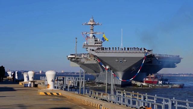 USS Gerald R. Ford (CVN 78) and CSG-12's Return to Naval Station Norfolk | January 17, 2024. смотреть онлайн