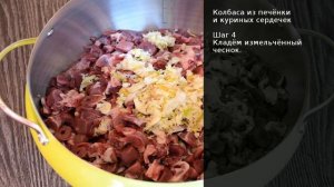Колбаса из печёнки и куриных сердечек . Рецепт от шеф повара Максима Григорьева