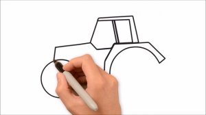 How to Draw a Tractor Easy step by step / Как нарисовать трактор