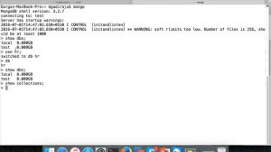 MongoDB - Using Mongo shell