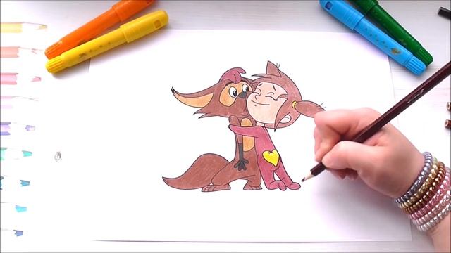 Простоквашино Мультик Раскраска Рисуем Раскраски для Детей смотреть онлайн