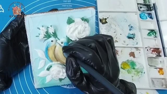 ПРЯНИЧНАЯ РАМКА | техника росписи пряника |  пряничная валентинка