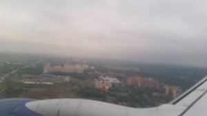 Landing at the airport Sheremetyevo