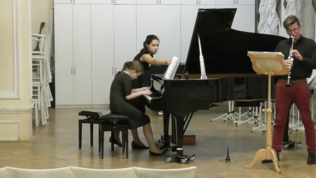 Раков. Соната для кларнета и фортепиано, 1 часть. Исп. С.Зверева, И. Гиндин. смотреть онлайн