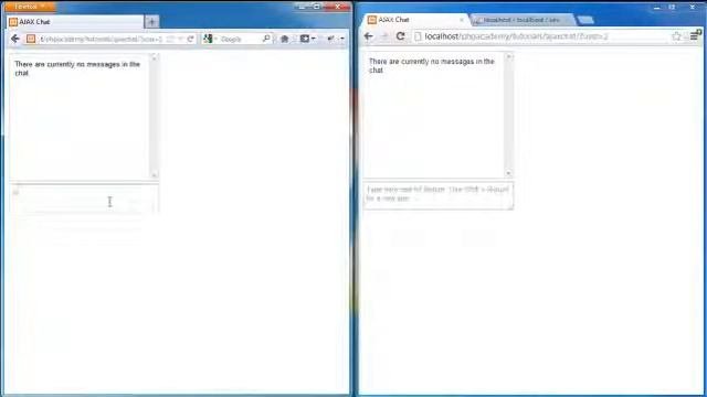 PHP Tutorials  PHP AJAX Chat Application Part 1 9