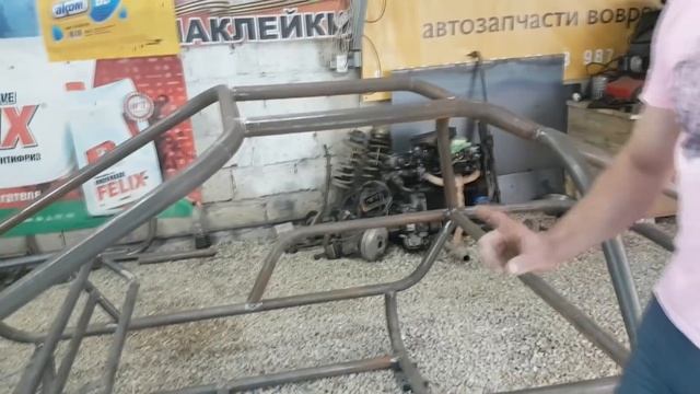 Как сделать багги. Своими руками. Сборка каркаса.Homemade buggy project.How to make a car. смотреть онлайн