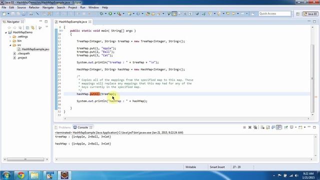 How to add keys and values using putAll method of HashMap? | Java Collection Framework смотреть онлайн