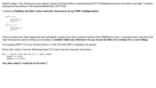 DevOps & SysAdmins: Unicode characters in my PHP configuration