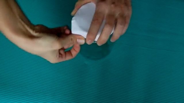 крышка на банку из бумаги или фольги