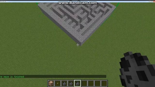 как сделать лабиринт с помощью командного блока на версии 1.8 + смотреть онлайн