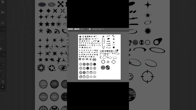 Free Y2K Vector Icon Assets Template in Adobe Illustrator (free template in description)