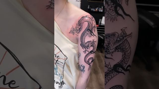 Amazing Dragon Tattoos #shorts