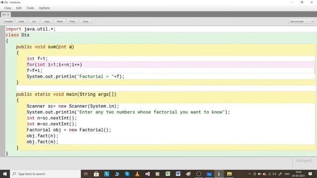 FUNCTIONS / METHODS IN JAVA (USER DEFINED METHODS) PART TWO