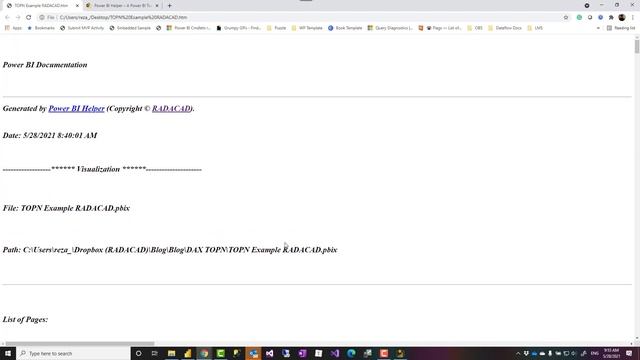 Document a Power BI file and report in a few clicks all DAX code visualization Power Query script смотреть онлайн