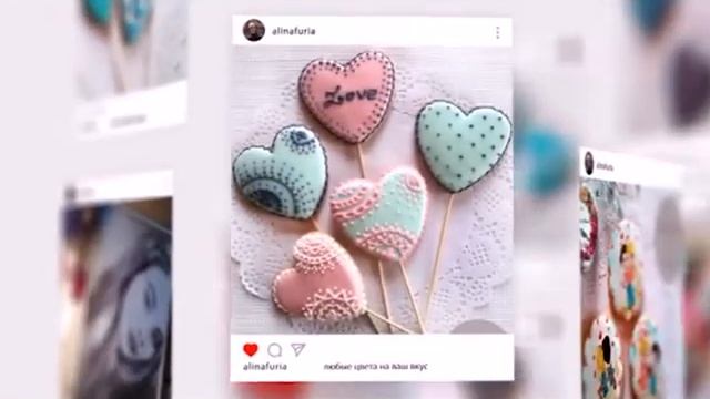 Вкусное декорированное печенье ручной работы
