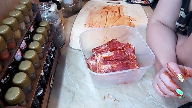 Свиные ребра жаренные в духовке, как на мангале ням ням)) Такой способ приготовления просто пушка! смотреть онлайн