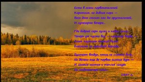 Ф.И.Тютчев стихотворение "Есть в осени первоначальной"