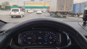 Работа прошитой коробки dsg dq200 в пробке, на polo liftback в drive.