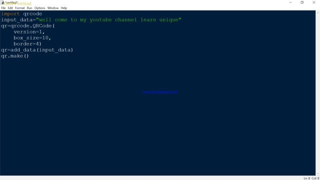 GENERATE BARCODE USING JUST FEW LINES OF PYTHON CODE