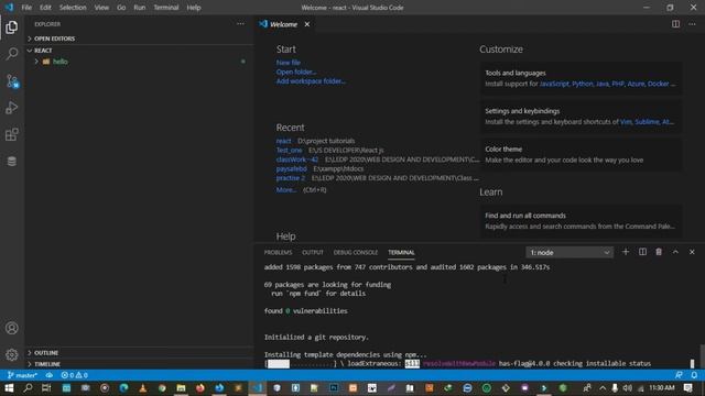 React JS tutorial:1 hello world_Techpro Developer смотреть онлайн