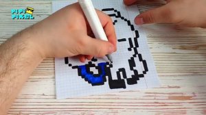 ГЕЙЛ из игры BRAWL STARS РИСУНКИ ПО КЛЕТОЧКАМ - PIXEL ART
