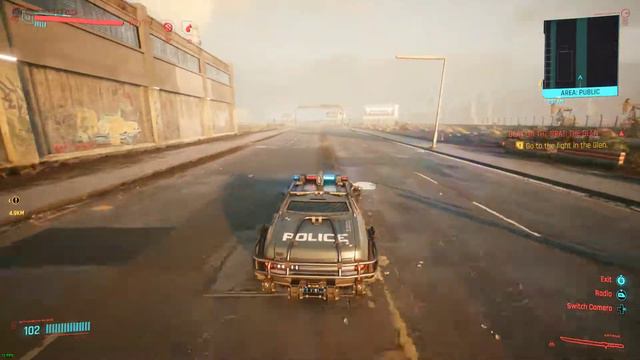 Cyberpunk 2077 Police car Siren sound.    WEIRD!