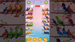 Bird sort color puzzle - 🦆🐥🐦 All Levels & Challenges (Mobile Gameplay)