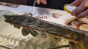 Реставрация повреждённой картины маслом