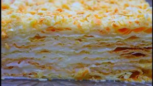 Очень вкусный Наполеон из двух видов теста