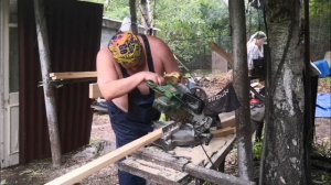 Садовый участок. Часть 12. Зачистка участка. Продолжаем делать туалет.