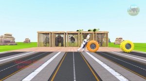 7 Giant Fat | Choose Right Door Cow, Gorilla, Mammoth Elephant, Fountain Crossing Paint & Animals