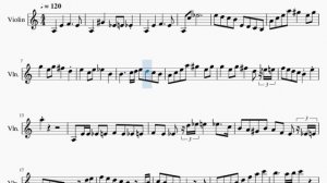 Violin Sheet Music: How to play Let the Living Beware (Hutao's Theme from Genshin Impact) by tnbee