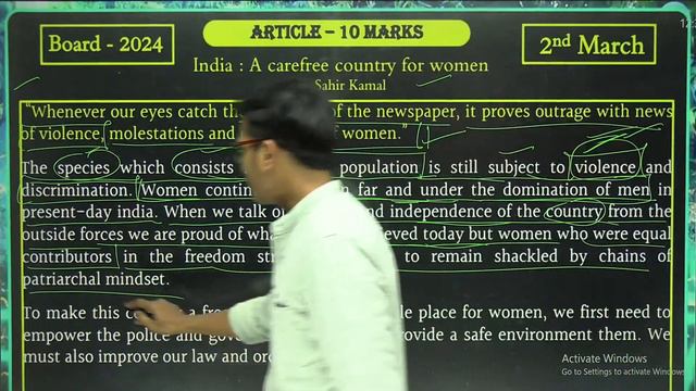 Class 12 English Important Questions | UP Board 12th English Articles and Letter Writing