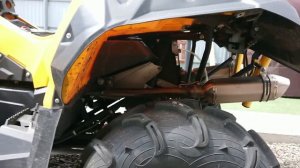 Раздвоенная выхлопная система на stels gepard