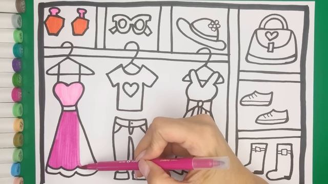 Bolalar uchun shkaf rasm chizish. Сурет салу гардероб. Drawing a wardrobe for children смотреть онлайн