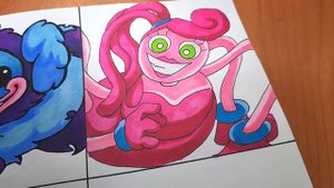 Drawing Poppy Playtime Chapter2 + FNF /Bunzo Bunny/PJ Pug-A-Piller/Mommy Long Legs (FNF MOD)