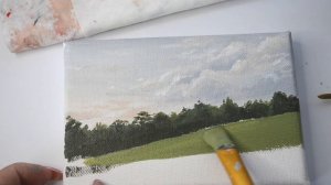 Mini Canvas Landscape Acrylic Painting ? Bridgerton Scene | Relaxing PAINT WITH ME art video