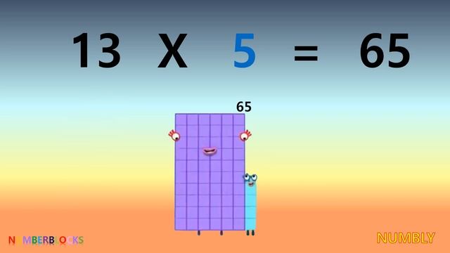 LEARN 13 TIMES TABLE - NUMBLY STUDY (with numberblocks) | MULTIPLICATION | LEARN TO COUNT