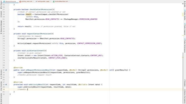 Pick Contact | Android Studio | Java смотреть онлайн