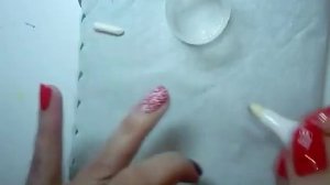 Стемпинг акриловыми красками. Использование корректора.