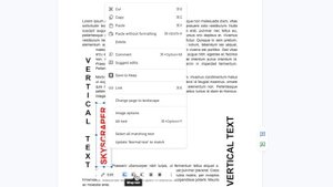 How to add vertical text and rotate text 90 degrees in Google Docs #GoogleDocs
