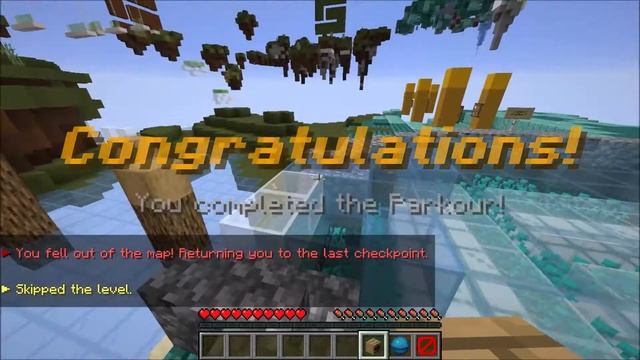 Майнкрафт. Проходим паркур карту Natural. Бомбит. Ошибки создателя карты. смотреть онлайн