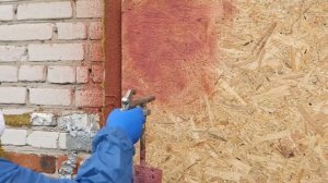 Нанесение декоративной штукатурки на OSB-плиту (декоративное покрытие "Эгида")