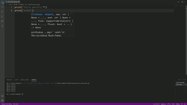 Python Write to the CMD - Print "Hello World" in python | CodeMiner