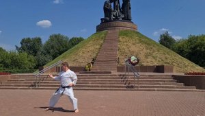 Хейан Сандан под музыку. ALMAZ каратэ клуб. Абэ-рю. (Учебное пособие, shotokan kata: heian sandan)