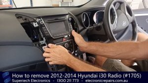 How to remove a 2012-2014 Hyundai i30 Radio (#1705)