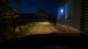 Сравнение света фар с лампами 4300k и 3000k.