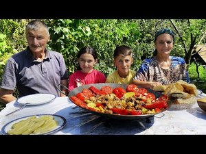 Один день в азербайджанской деревне - сельская жизнь в деревне Азербайджана | Деревенская кухня
